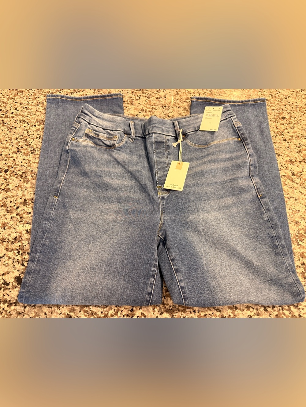 ❤️ Good American Power Stretch Pull-On Jeans - Picture 3 of 6